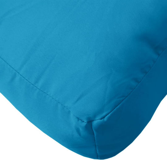 vidaXL Pernă Waterproof Pentru Bancă De Perne Pentru Scaune De Grădină Cu Spătar Albastru Deschis 2 Buc 60x60 Cm