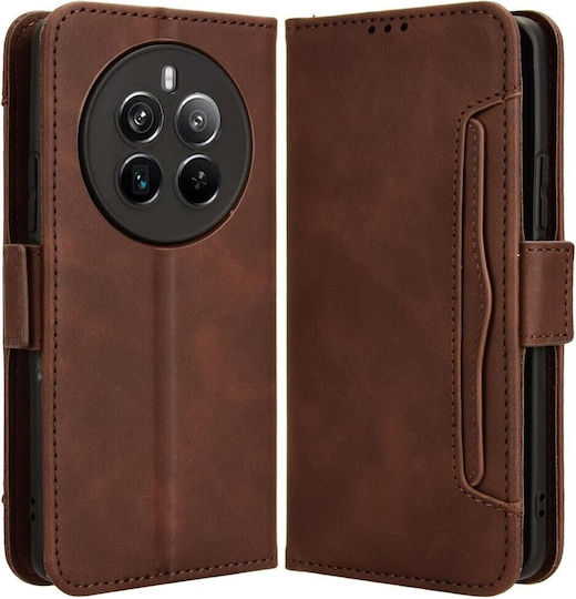 Book Piele artificială / Plastic Maro (Realme 12+)