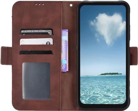 Book Piele artificială / Plastic Maro (Realme 12+)