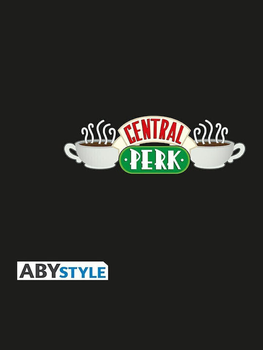 Abysse Central Perk T-shirt Schwarz Baumwolle Abysse Central Perk T-shirt Schwarz Baumwolle