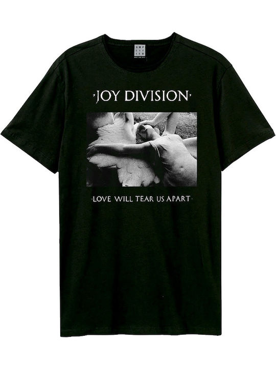 Amplified T-shirt Joy Division Love σε Μαύρο χρώμα