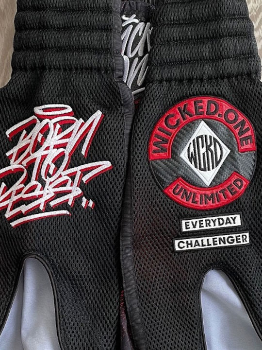 Wicked1 Men's Kick/Thai Boxing Shorts Black