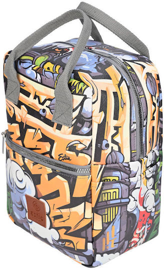 Estia Insulated Bag Handbag Save the Aegean 7 liters Graffiti Rhythm Multicolour L20 x W27 x H27cm