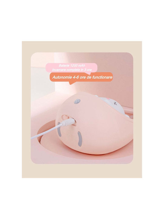 Portable Night Light 2 Operating Modes Flippy Non-toxic Silicone Usb Rechargeable Motion Sensor Pink Bunny