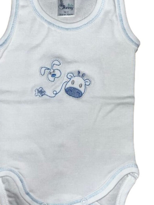 Bunny Bebe Baby Bodysuit White