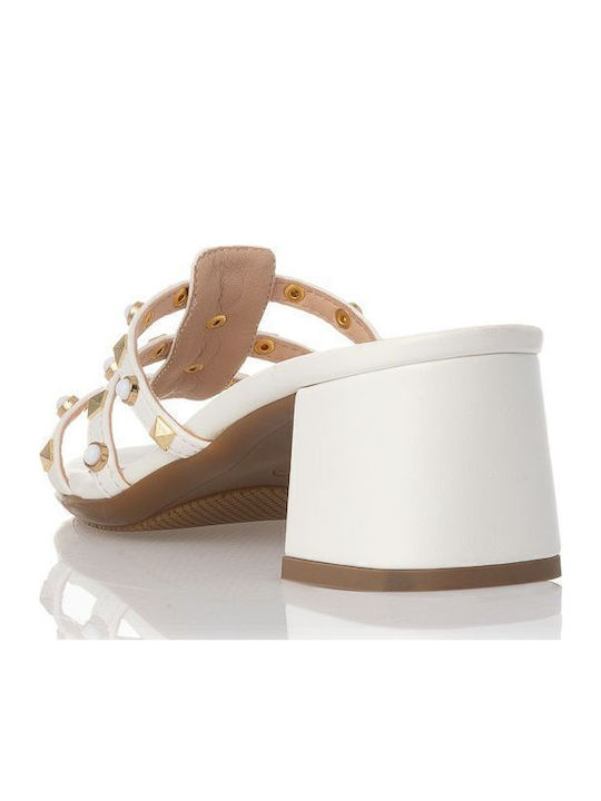 Leder Sandalen Weiß