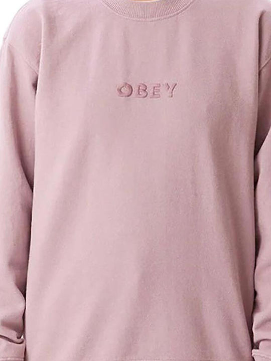 Obey Bold Recycled Women's Sweatshirt lilac chalk pigment