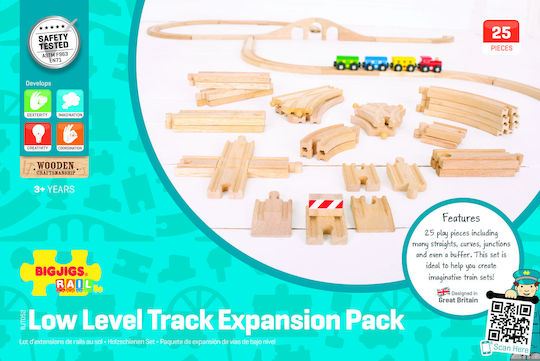 Big Jigs Set mit Zug aus Holz für 3+ Jahre alt+ Jahre