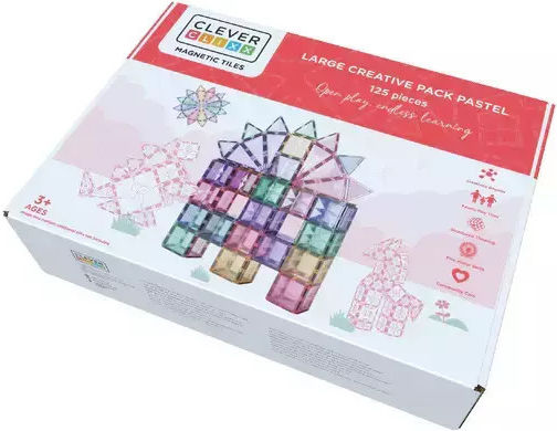 Cleverclixx Magnetisches Spielzeug Bau- und Konstruktionsspielzeug für Kinder ab 3 Jahren