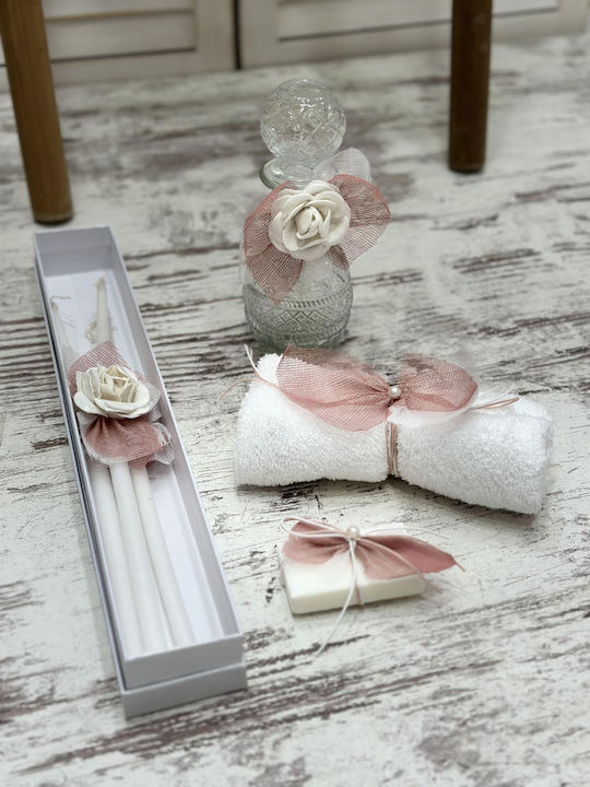 Carousel Rose Baptism Set with Flower Theme