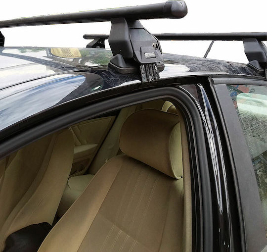Menabo 112cm. für Alfa Romeo Alfa 159 2005-2013 (mit Dachträgerfüßen) Schwarze