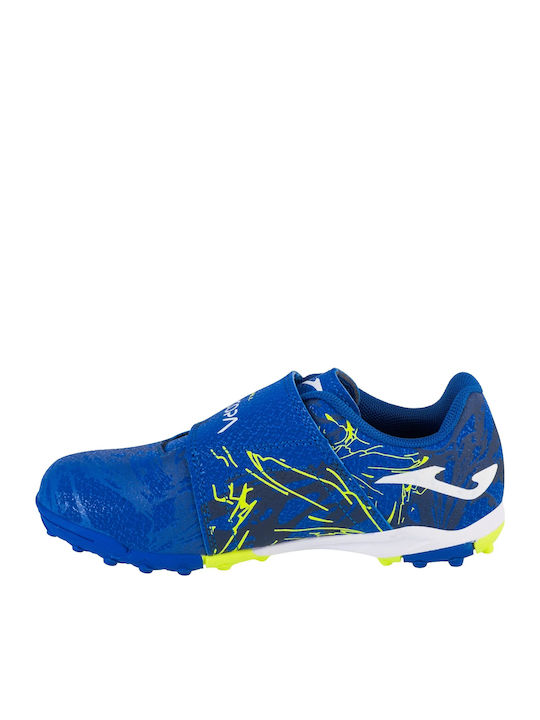 Super Copa Kids Molded Soccer Shoes without Laces Blue