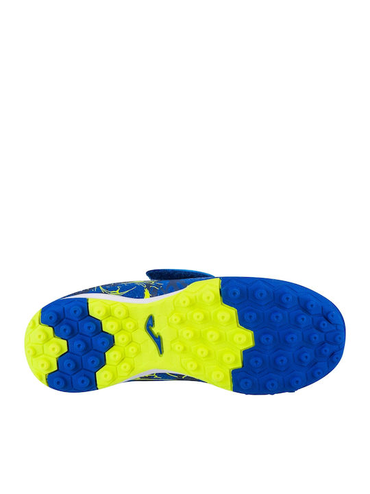 Super Copa Kids Molded Soccer Shoes without Laces Blue