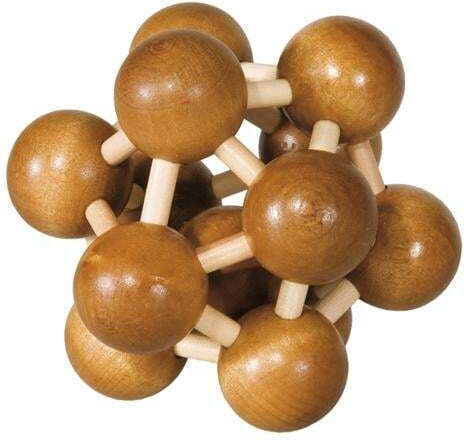 Atom 3D Bambusholz IQ Logikspiel