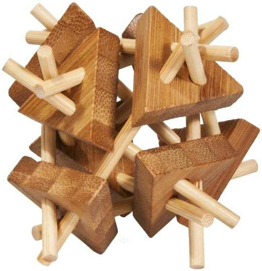 Wooden Bamboo Iq Logic Game Sticksandtriangles