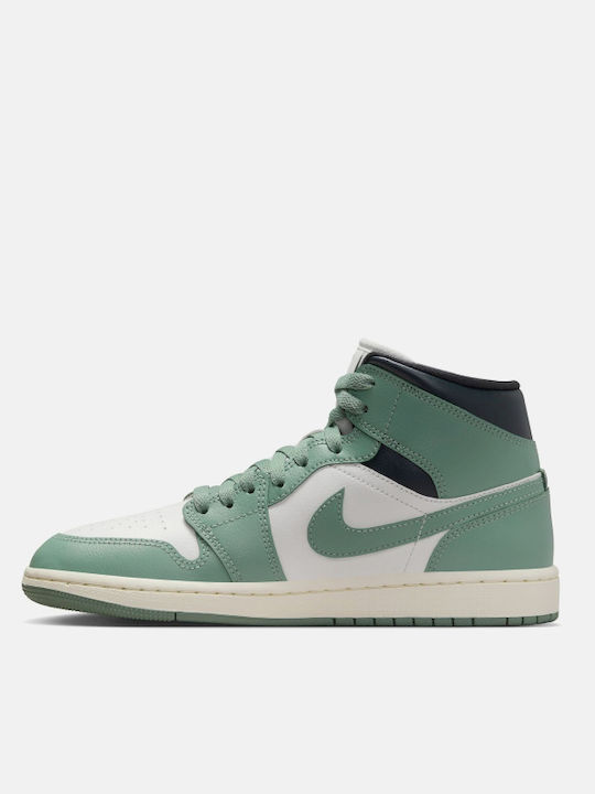 Air  1 Retro Mid Дамски Маратонки Черно / Бяло