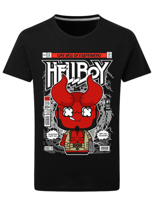 Pop Culture Hellboy Tricou Negru