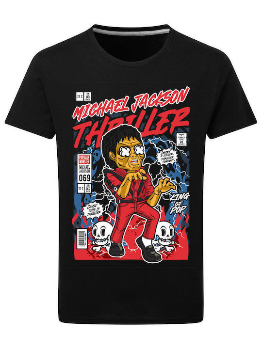 Pop Culture Michael Jackson Thriller Tricou Negru