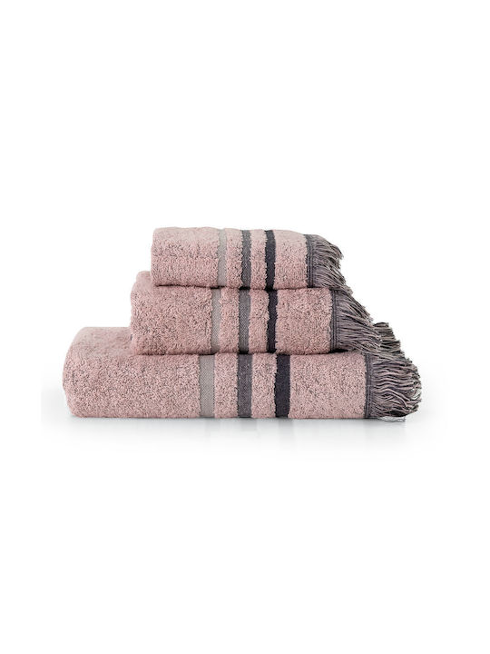 Borea 3pc Bath Towel Set Jill Powder