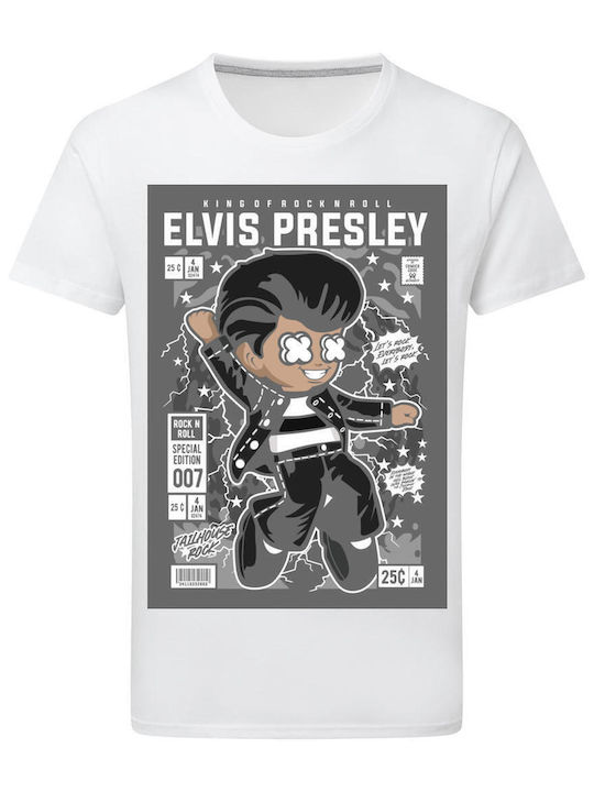 Pop Culture Elvis T-shirt White