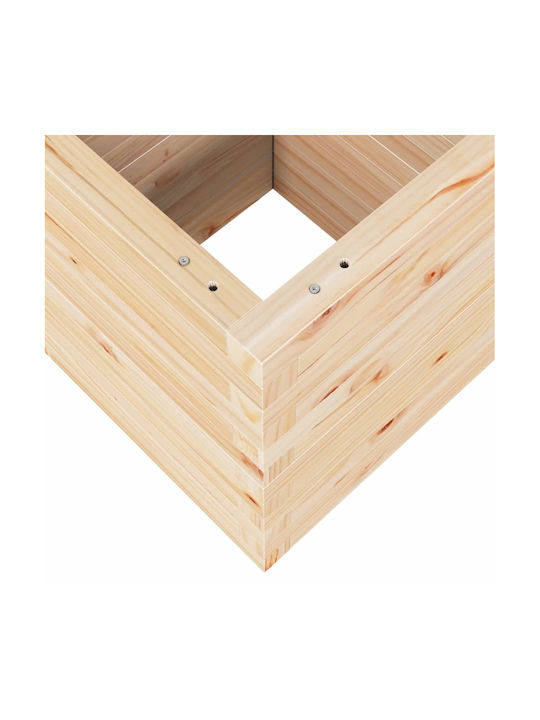 vidaXL Garden Planter Box Wooden Brown 40x40x46cm.