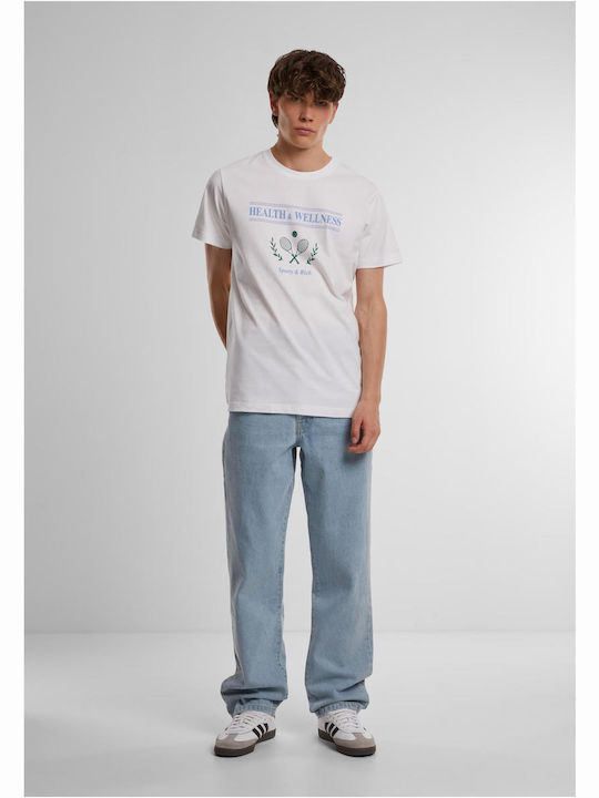 Mister Tee Health & Wellness T-shirt Λευκό Βαμβακερό