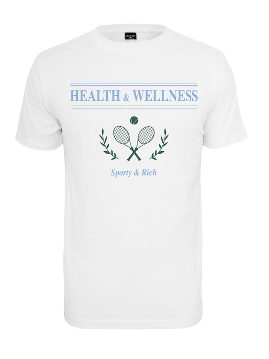 Mister Tee Health & Wellness T-shirt Λευκό Βαμβακερό