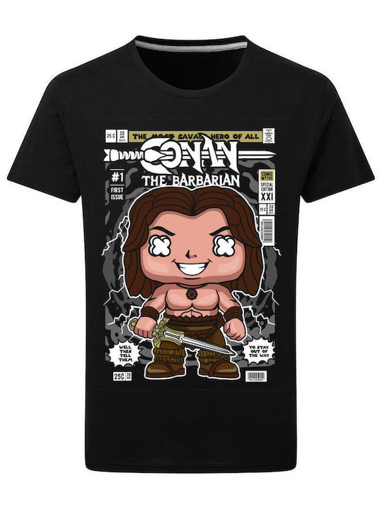 Pop Culture Conan The Barbarian T-shirt Black