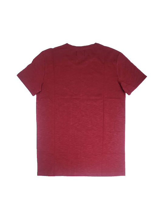 Paco & Co Men's Short Sleeve T-shirt Wine