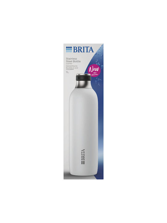 Brita Sodatrio Παγούρι Ανοξείδωτο 800ml Λευκό
