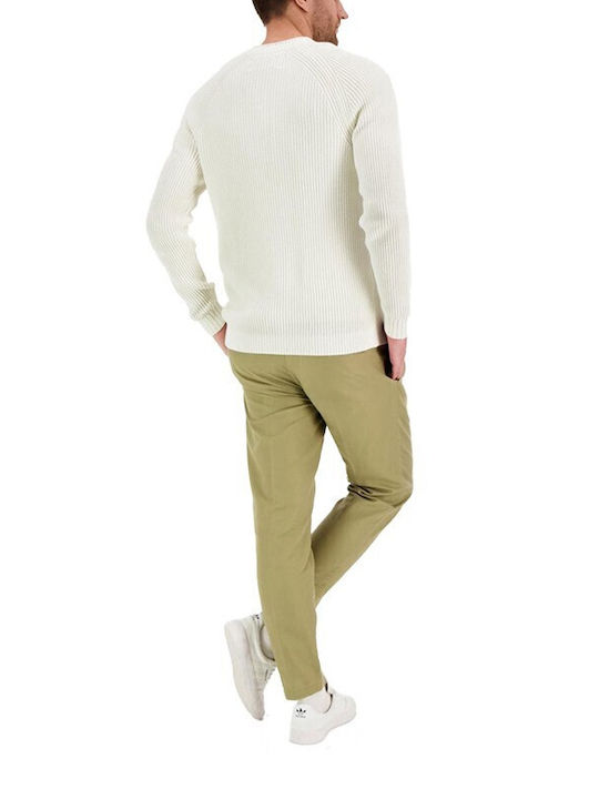 Calvin Klein Men's Long Sleeve Sweater Beige