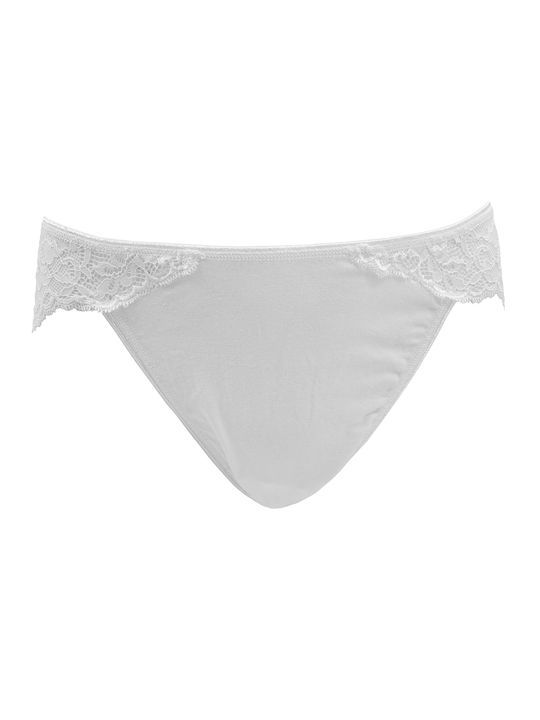 Fay Lingerie 507 Cotton Women's Slip with Lace White