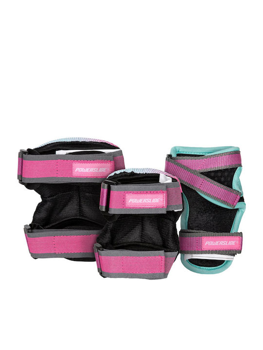 Powerslide Pro Girls Παιδικό Σετ Προστατευτικών για Rollers Γκρι