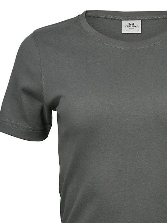 Tee Jays Interlock Γυναικείο Διαφημιστικό T-shirt Κοντομάνικο Powder Grey