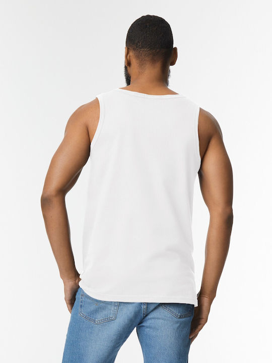 Gildan Softstyle Men's Sleeveless Promotional Blouse White