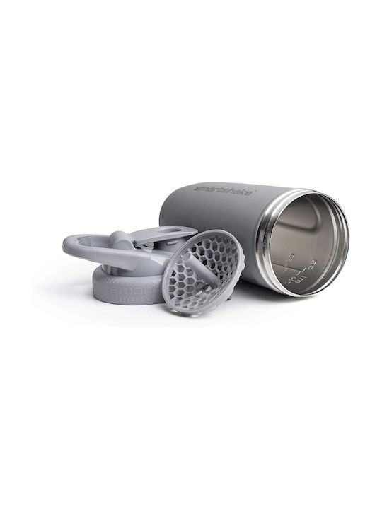 SmartShake Stainless Steel Protein Shaker 900ml Gray