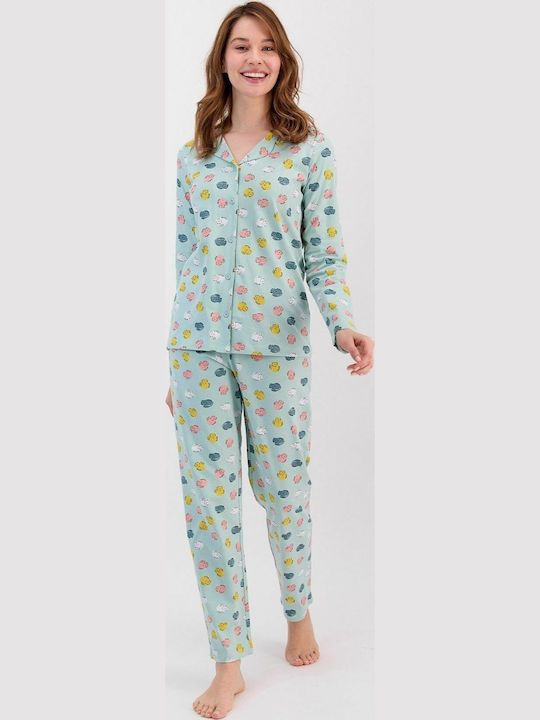 Roly Poly Winter Women's Pyjama Set Light Blue RP2562