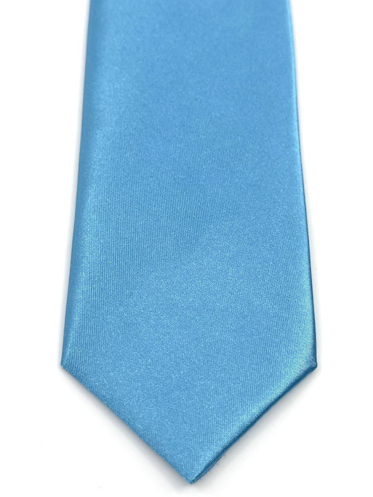 Legend Accessories Σετ Ανδρικής Γραβάτας Μονόχρωμη σε Γαλάζιο Χρώμα