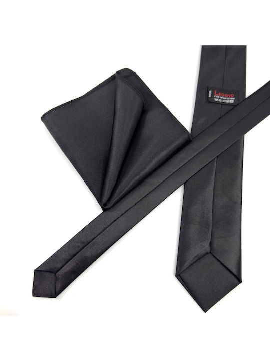 Legend Accessories Set de Cravată pentru Bărbați Tipărit în Culorea Negru