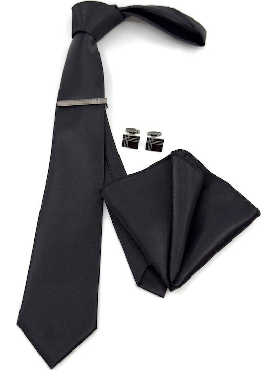 Legend Accessories Set de Cravată pentru Bărbați Tipărit în Culorea Negru
