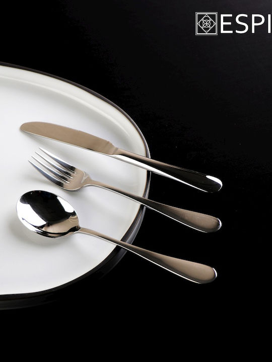 Espiel Benefit Löffelset Abendessen Edelstahl Silber 20.5cm 12Stück