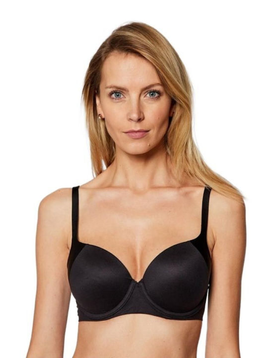 Body Make Up Soft Touch Black Сутиен с лека подложка & с Банели