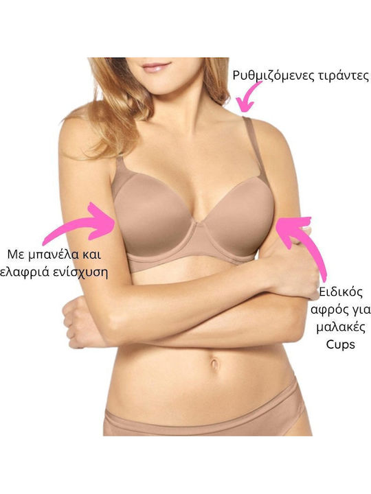 Body Make Up Soft Touch Black Сутиен с лека подложка & с Банели