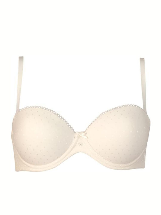 Gisela Push Up Bra Underwire Ivory Coast