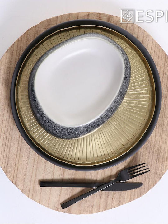 Espiel Divine Set de Furculițe Fructe/Desert Inoxidabile Negre 19cm 12buc