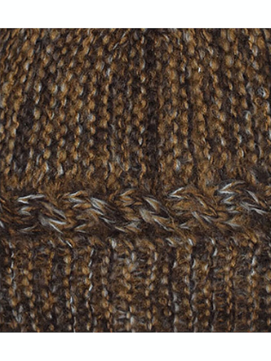 Pom Pom Beanie Beanie Knitted in Blue color