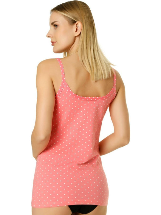 Mit Spaghetti-Träger Pink Damen T-Shirt