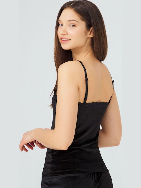 Cu Bretele Negru Tricou pentru femei