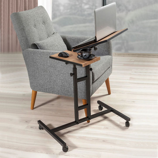 Megapap Atlantic Pine Laptop Table Τραπεζάκι για Laptop Καφέ
