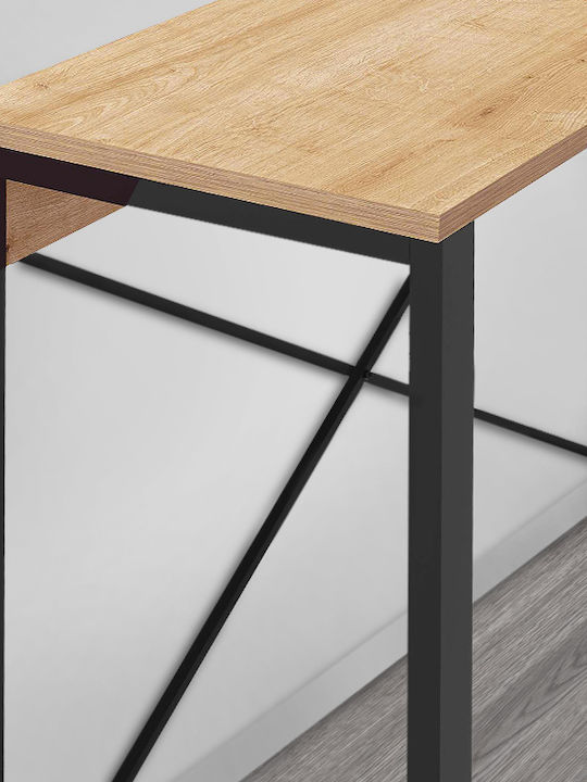 Archie Console Table Wood & Metal sapphire oak L110xW35xH75cm